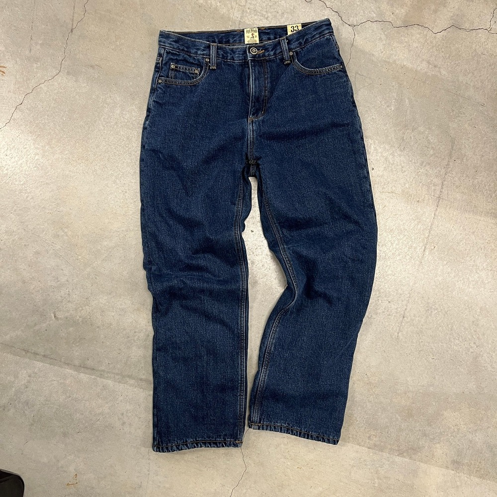 Red Head Brand Co - Flannel Lined Denim Jeans - Men's Insulated Workwear 33x30